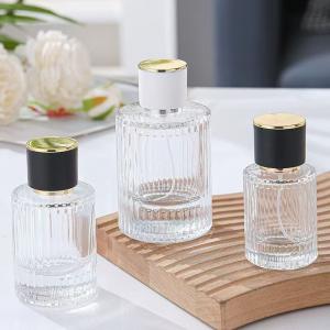 100ml transparent perfume glass bottle portable sub packaging perfume bottle