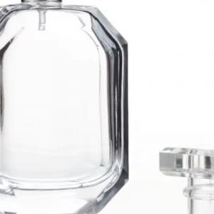 50ml Octagon Perfume Spray Bottle clear Glass Perfume Bottle Portable Travel Spray Bottle